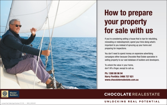Chocolate Real Estate ad